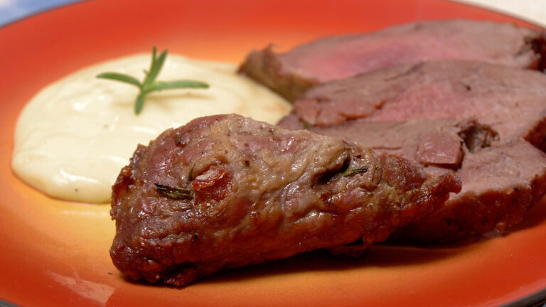 Presa Iberica con Jamon y Romero en Freidora de Aire 01